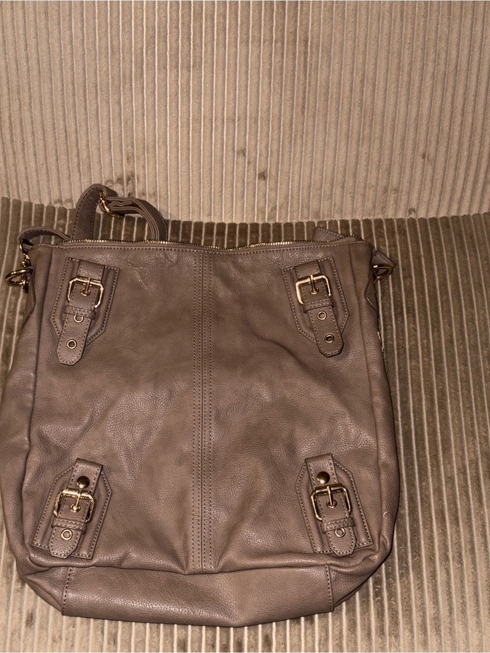 Deena & Ozzy Brown Interior Labeled Handbag